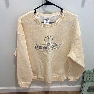 Newport Beige Crewneck Sweater